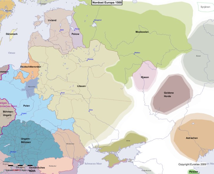 Europa nord�stlicher Teil 1500