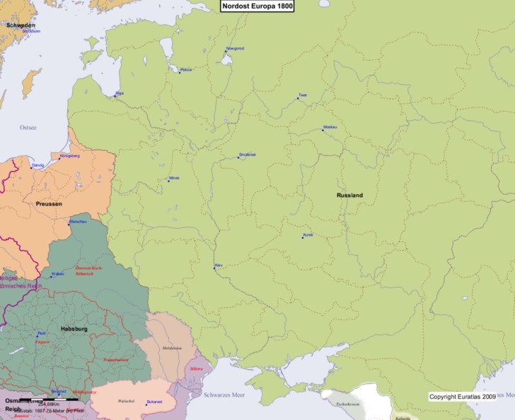 Europa nord�stlicher Teil 1800