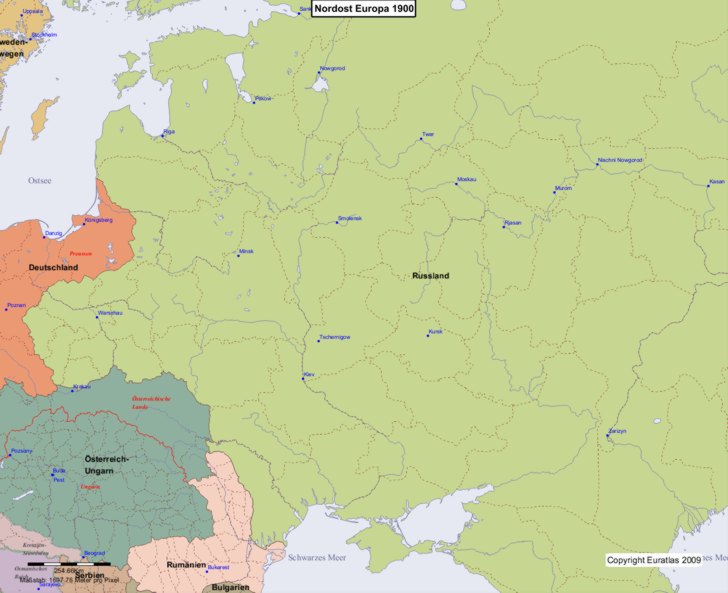 Europa nord�stlicher Teil 1900