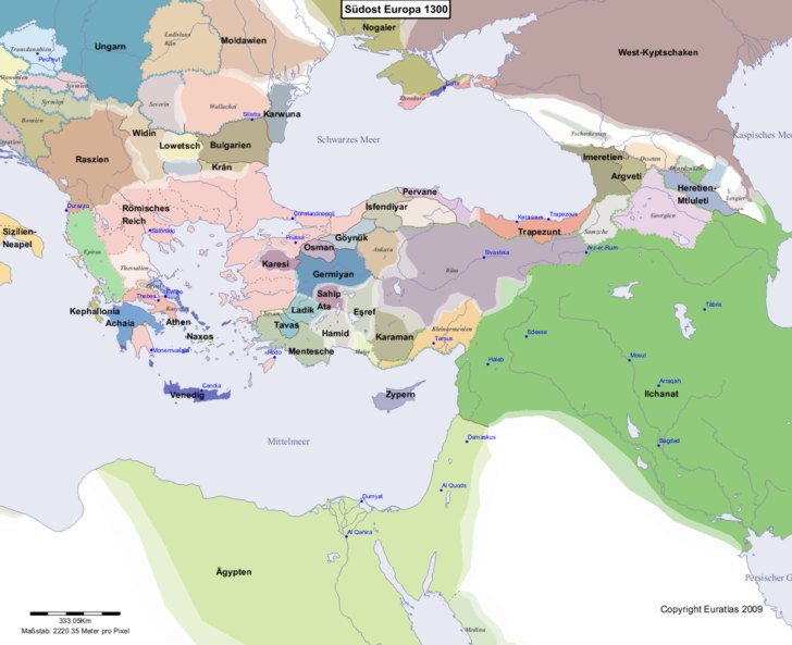 Europa s�d�stlicher Teil 1300