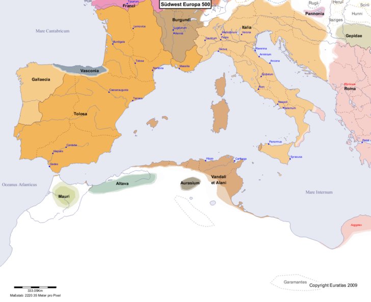 Europa s�dwestlicher Teil 500