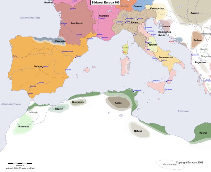 Europa s�dwestlicher Teil 700