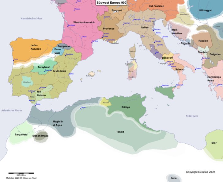 Europa s�dwestlicher Teil 900