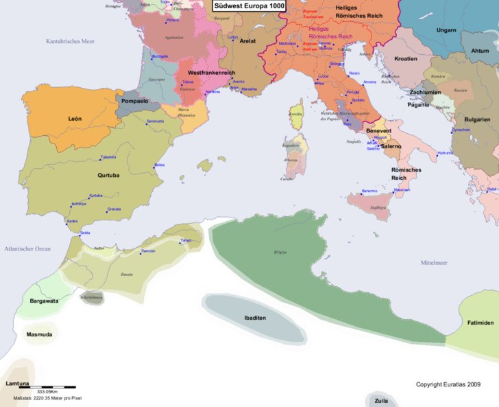 Europa s�dwestlicher Teil 1000