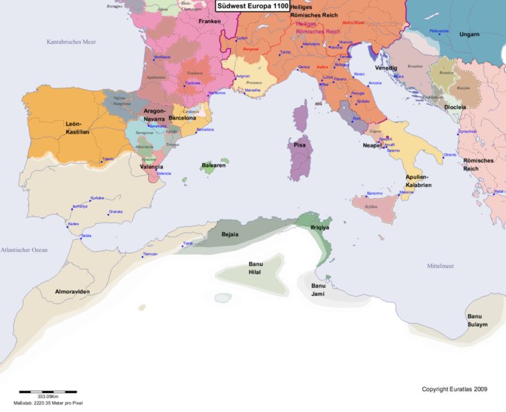 Europa s�dwestlicher Teil 1100