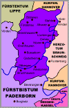 Karte der F�rstbatei Corvey