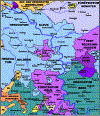 Historische Karte des Niederrheins 1789