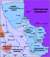 Historische Karte der Grafschaft Tecklenburg 1789