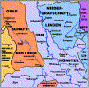 Karte des F�rstbistums M�nster 1789 - mittlerer Teil
