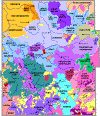 Historische Karte Nordrhein-Westfalens 1789